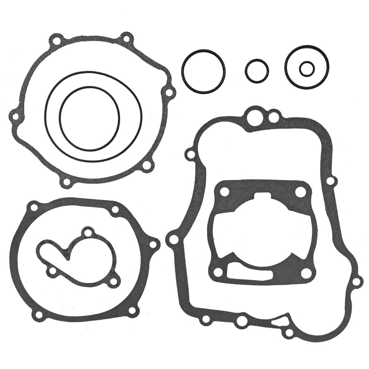 Complete engine gasket set, every position laid out