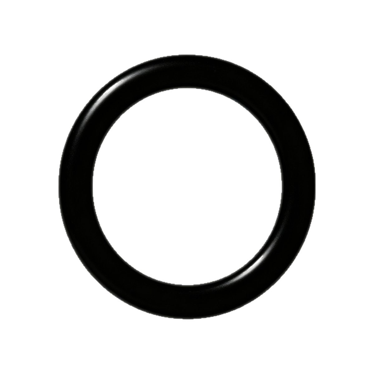 Single black NBR O-ring, to ISO 3601