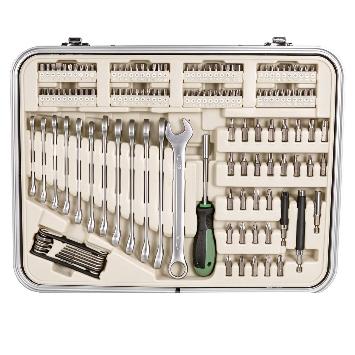 Workshop tool set, every position marked