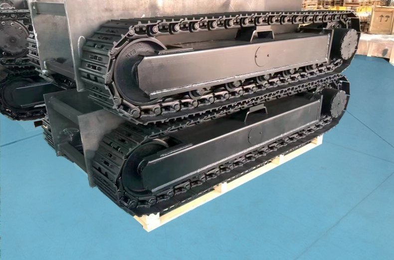 Rubber track assembly, continuous belt