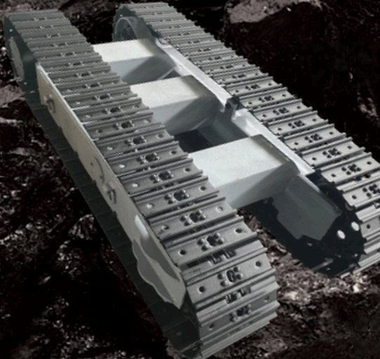 Steel track shoe with grouser detail