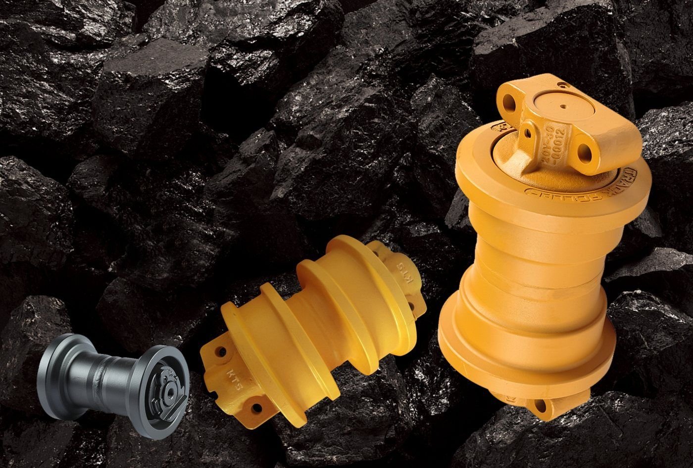 Track roller for excavator undercarriage